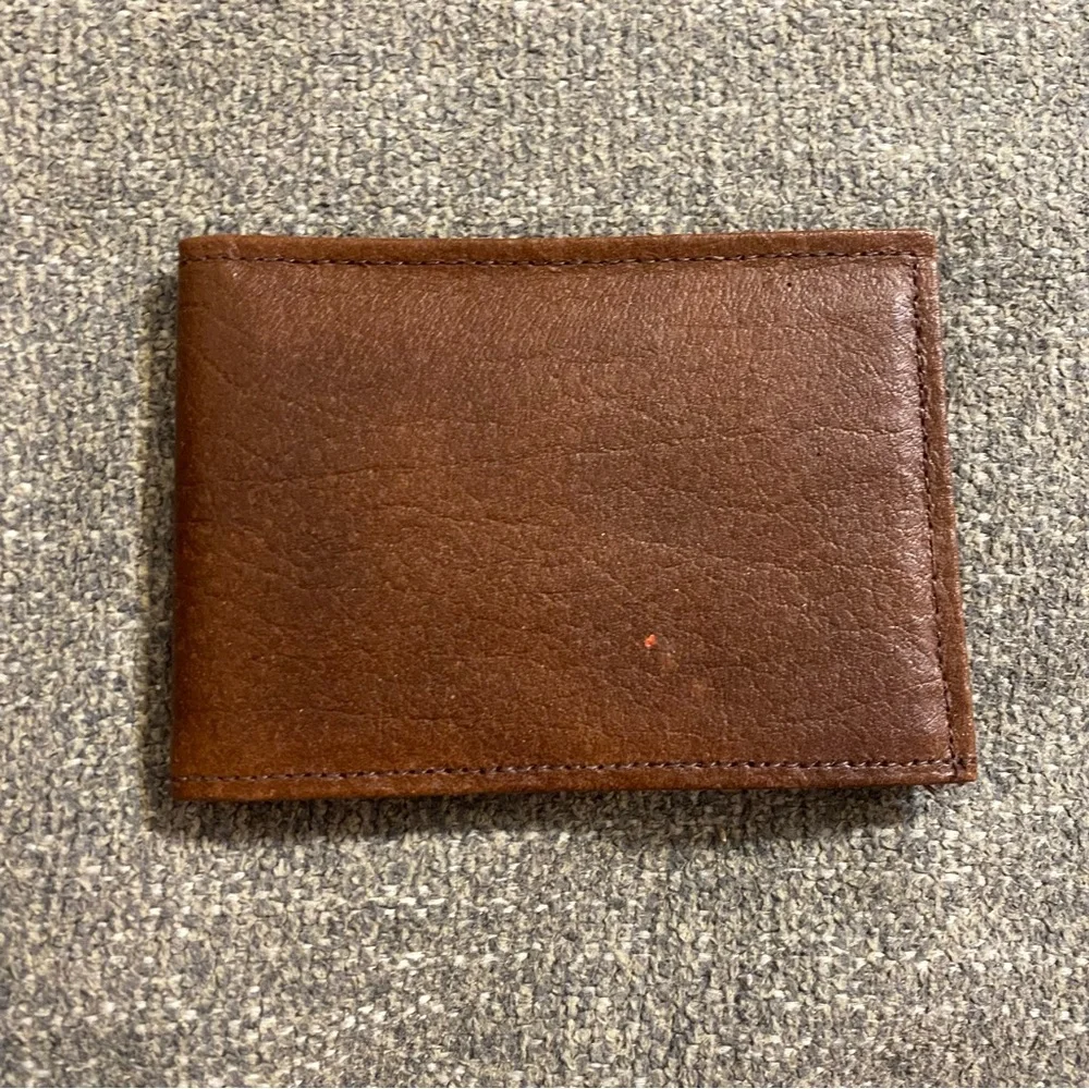 Brown Genuine Leather Men’s Bifold Wallet